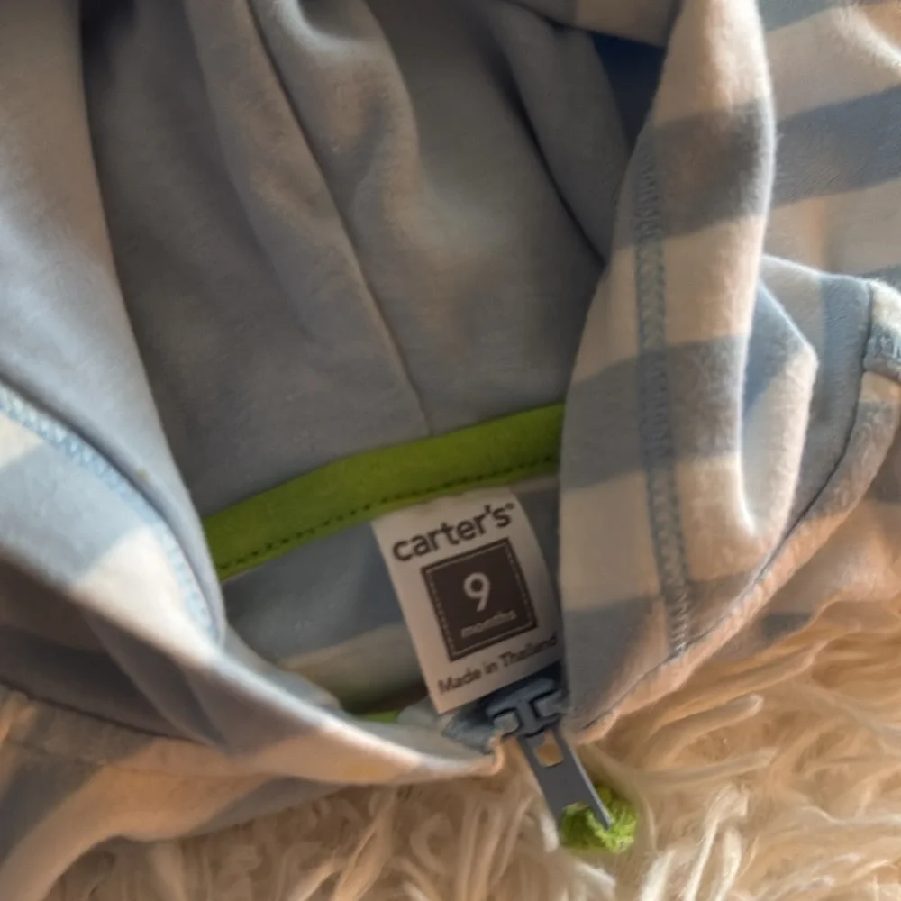 The cutest baby boy's zip up jacket!